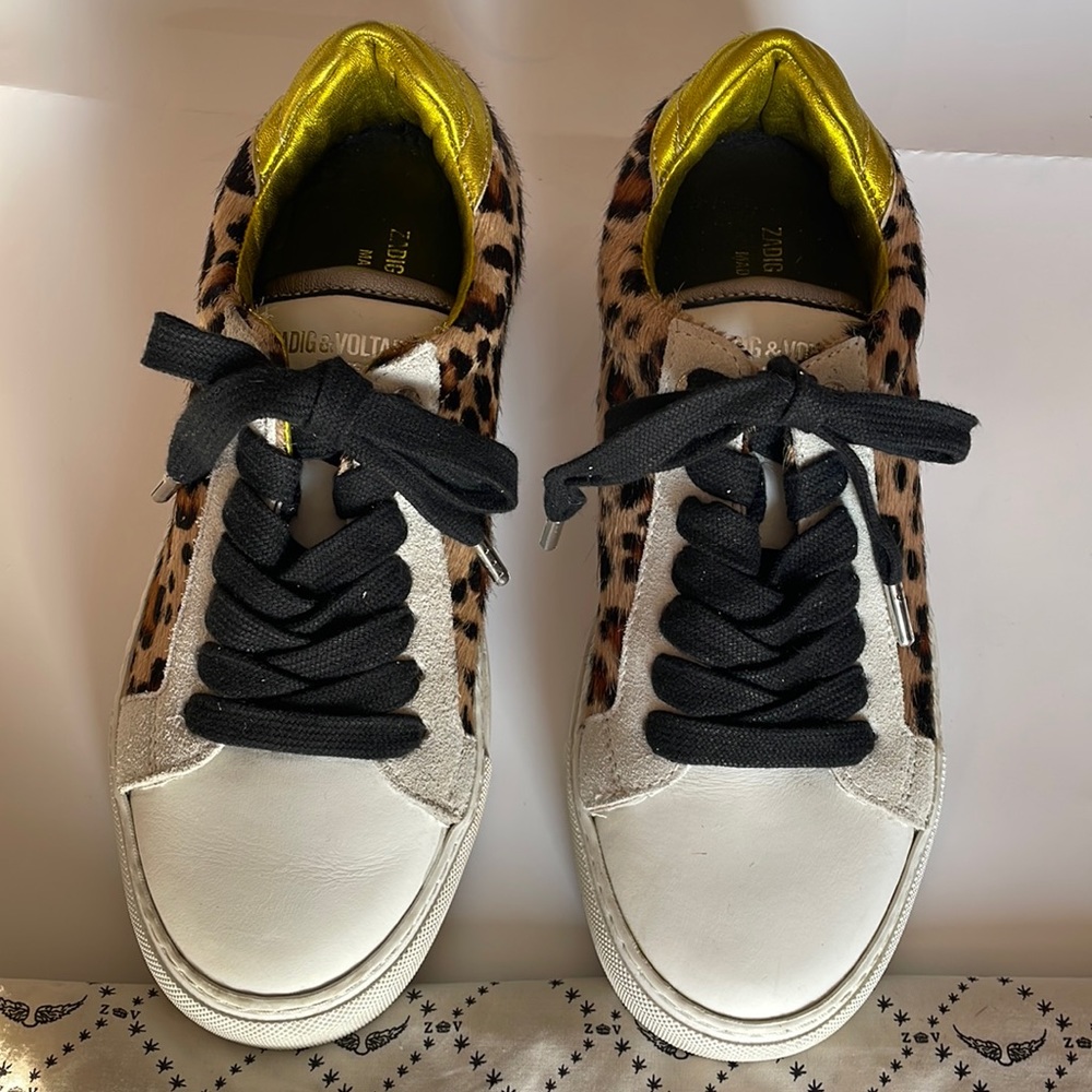 Zadig & Voltaire pony hair sneakers- size 37
